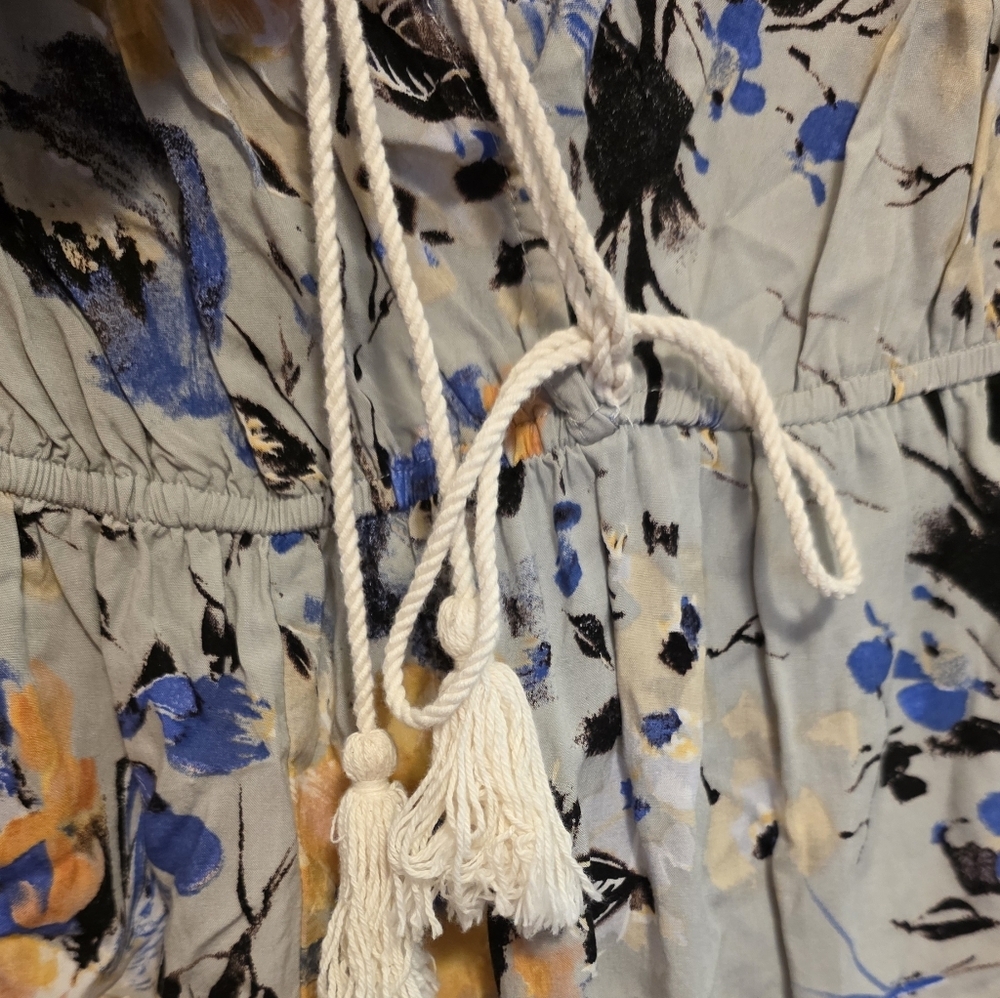 Umgee Boho Chic Romper Floral Print Sz Medium - Picture 6 of 10